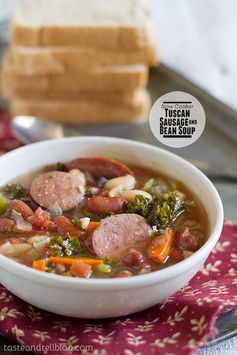 Slow Cooker Tuscan Sausage and Bean Soup