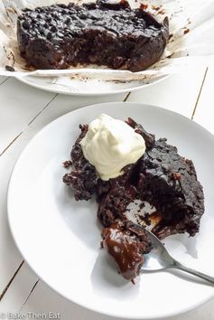 Slow Cooker Vegan Hot Fudge Sauce Chocolate Cake