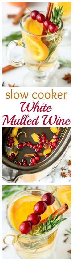 Slow Cooker White Spiced Wine