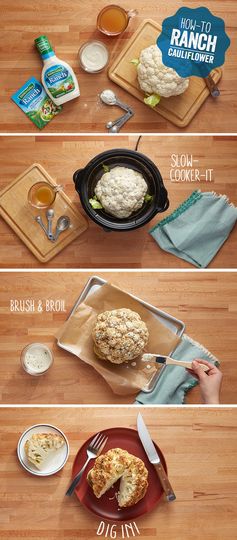 Slow Cooker Whole Cauliflower