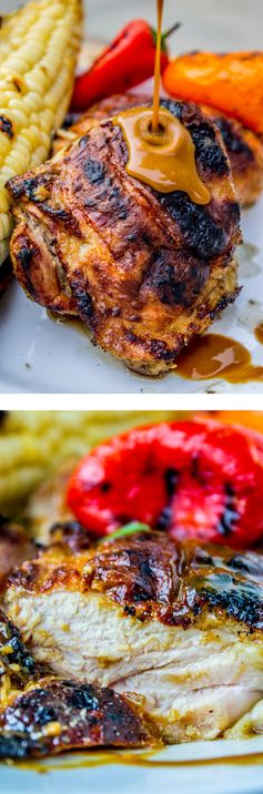 Slow Grilled Mustard Chicken