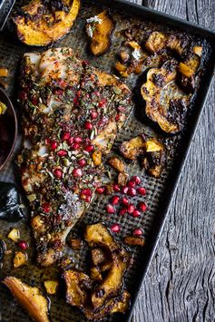 Slow Roasted Cod with Brown Sugar Pineapple Glazed Acorn Squash