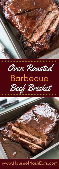 Slow Roasted Oven BBQ Beef Brisket