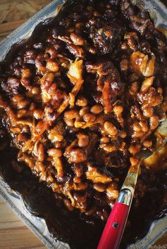 Slow Smoked Pork and Beans