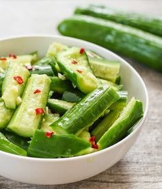 Smashed Cucumber Salad