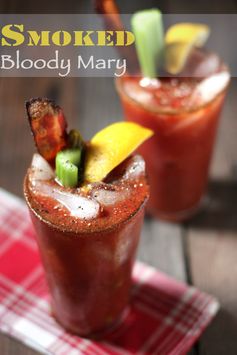 Smoked Bloody Mary with Smoked Bacon