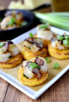 Smoked Cheddar Shrimp and Grits Bites