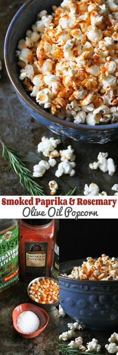 Smoked Paprika & Rosemary Olive Oil Popcorn