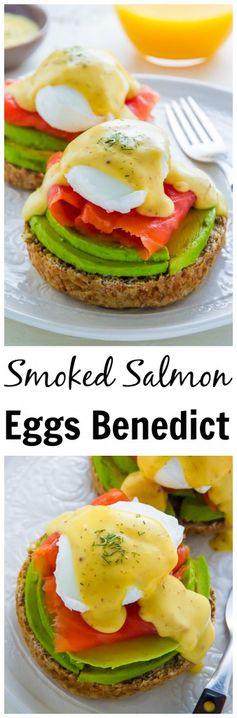 Smoked Salmon and Avocado Eggs Benedict