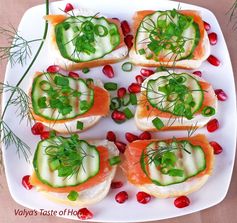 Smoked Salmon Canapés