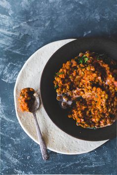 Smoky Tomato Lentils Cooked In Coconut Milk