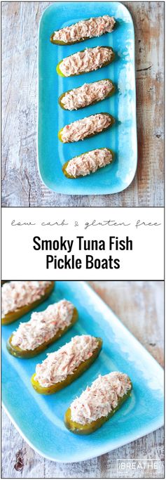 Smoky Tuna Pickle Boats - Low Carb & Gluten Free