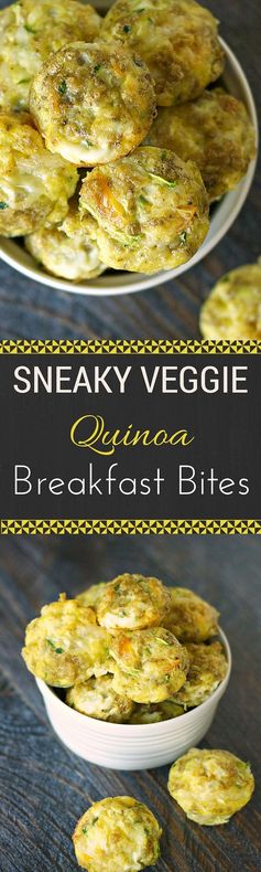 Sneaky Veggie Quinoa Breakfast Bites