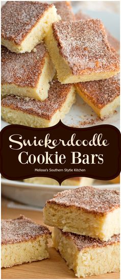 Snickerdoodle Cookie Bars