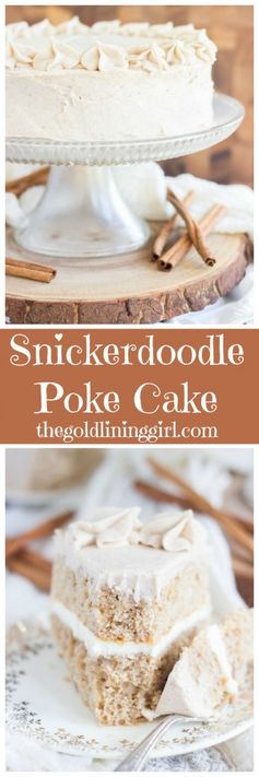 Snickerdoodle Poke Cake Layer Cake