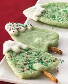 Snow-Capped Christmas Tree Cookies