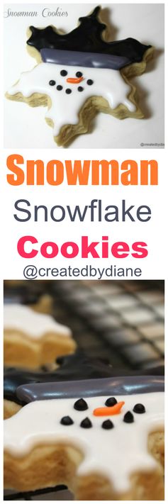 Snowman Snowflakes (Italian Cookie