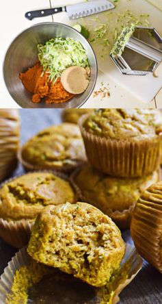 (so soft! pumpkin zucchini muffins