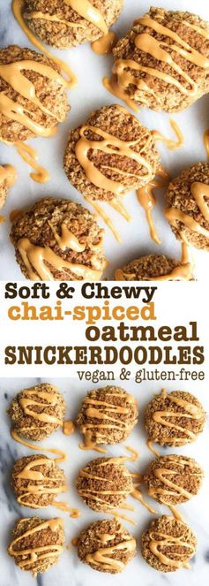 Soft & Chewy Chai Spiced Oatmeal Snickerdoodles