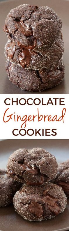 Soft and Chewy Chocolate Gingerbread Cookies (all-purpose, whole wheat and dairy-free options