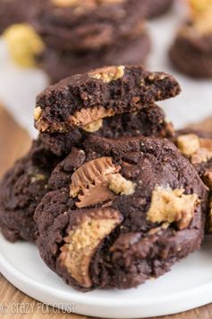 Soft Chocolate Peanut Butter Cup Cookies