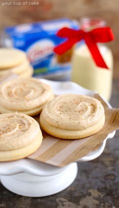 Soft Eggnog Sugar Cookies