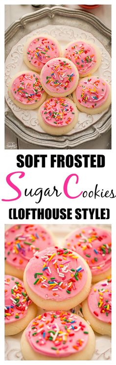 Soft Lofthouse Style Frosted Sugar Cookies (Copycat