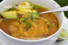 Sopa de Patacón (Fried Green Plantain Soup