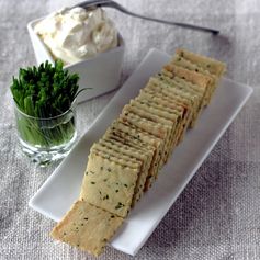 Sour Cream and Chive Crackers (Egg-Free