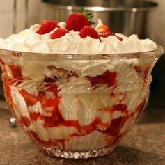 Southern Strawberry Punch Bowl Cake