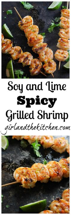 Soy and Lime Spicy Grilled Shrimp