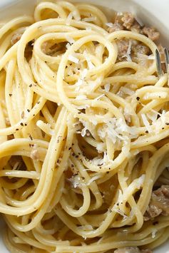 Spaghetti With Sausage Alla Carbonara