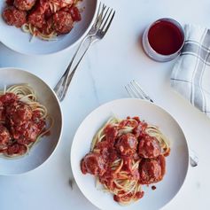 Spaghetti with Veal Meatballs