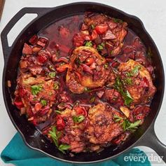 Spanish Chicken Thighs & Chorizo with Rosemary & Lemon