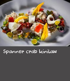 Spanner crab kinilaw