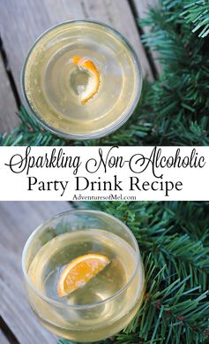 Sparkling Non-Alcoholic Party Drink with a Touch of Tangerine