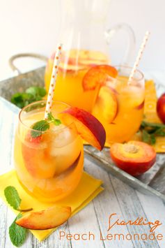 Sparkling Peach Lemonade