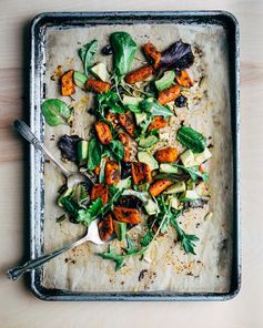 Spice-Roasted Carrot and Avocado Salad