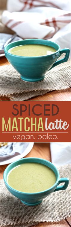 Spiced Matcha Latte [dairy-free, vegan, paleo]