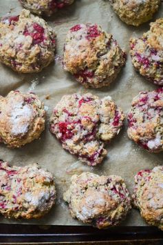 Spiced Oatmeal and Raspberry Scones