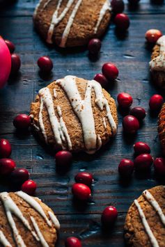 Spiced Vegan Christmas Cookies w/ Vanilla Almond Cream