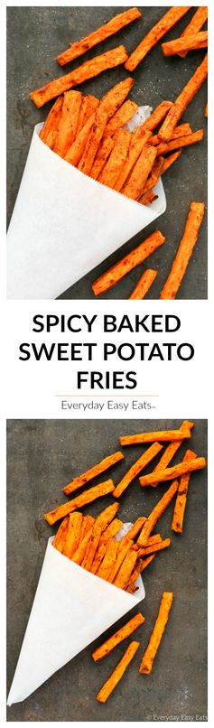 Spicy Baked Sweet Potato Fries