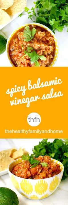 Spicy Balsamic Vinegar Salsa (Vegan, Gluten-Free, Paleo-Friendly