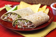 Spicy Black Bean & Avocado Turkey Wrap