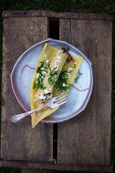 Spicy Black Bean and Cheese Tamales