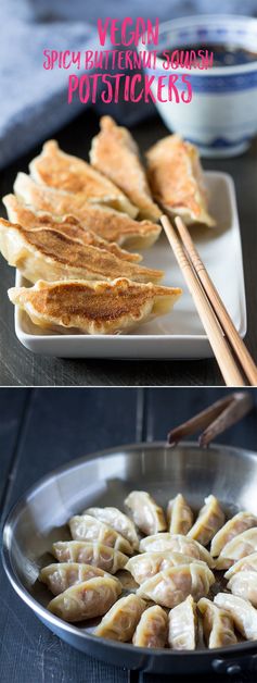 Spicy butternut squash dumplings