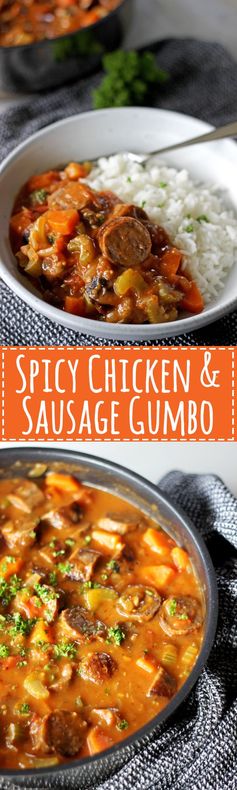 Spicy Chicken & Sausage Gumbo