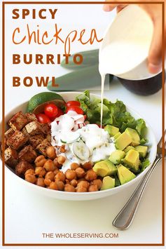 Spicy Chickpea Burrito Bowl