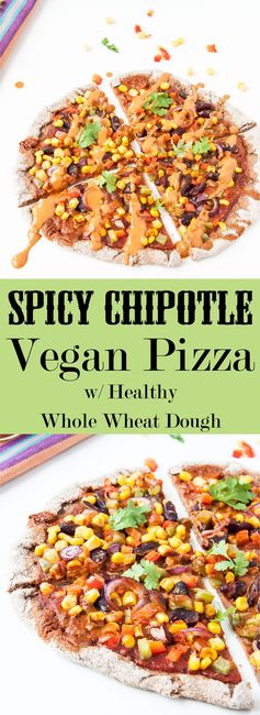Spicy Chipotle Vegan Pizza