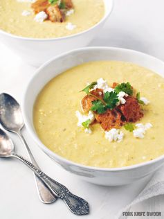 Spicy Corn and Pepper Bisque